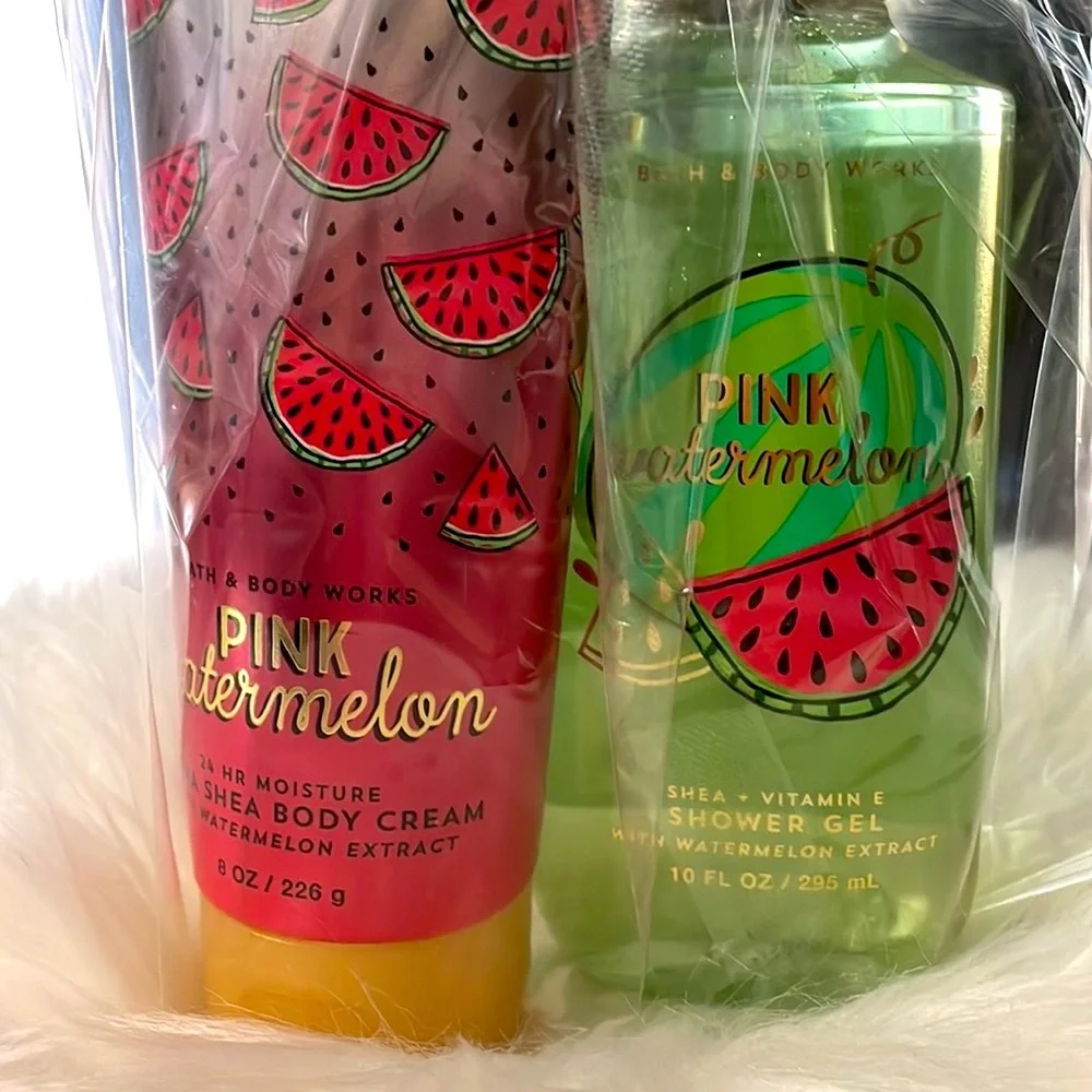 Bath & Body Works Pink Watermelon gift set B&BW